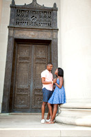 Joy and Andrew Engagement Photo Shoot at Nelson Atkins Art Museum and West Bottoms in Kansas City by Kevin Ashley Photography