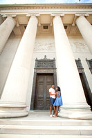 Joy and Andrew Engagement Photo Shoot at Nelson Atkins Art Museum and West Bottoms in Kansas City by Kevin Ashley Photography