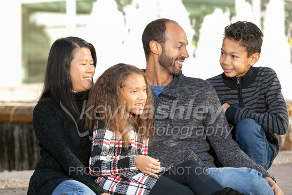 Family Portrait Photography at Crown Center by Kansas City Overland Park Portrait Photographers Kevin Ashley Photography.