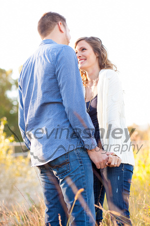 Amy and Preston Engagement Photos at Sar-Ko-Par Park Lenexa Park and West Bottoms. Kansas City Wedding and Lifestyle Portrait Photographer ©Kevin Ashley Photography