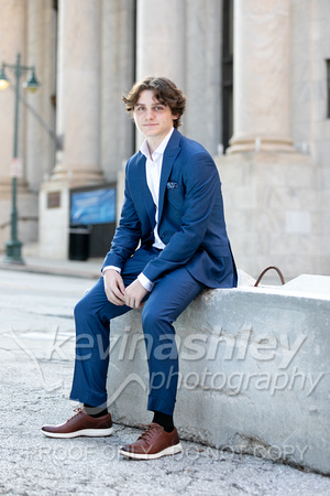High School Senior Portrait Session at Downtown Airport and Central Library in Kansas City. Overland Park Portrait, Wedding and Commercial Photographers ©Kevin Ashley Photography