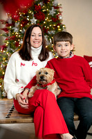 Christmas Family Portrait Photography by Overland Park Kansas City Portrait Photographers Kevin Ashley Photography.