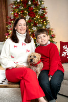 Christmas Family Portrait Photography by Overland Park Kansas City Portrait Photographers Kevin Ashley Photography.